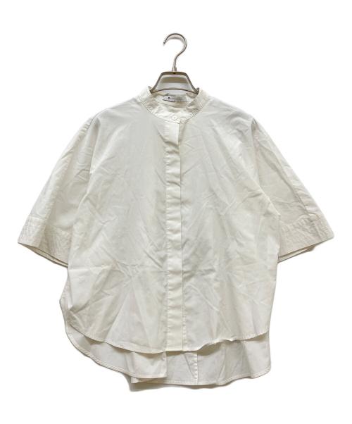 PLST（プラステ）PLST (プラステ) HARUNOBUMURATA (ハルノブ ムラタ) コットンブレンドハーフスリーブシャツ ホワイト サイズ:SIZE Sの古着・服飾アイテム