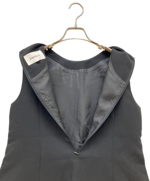 ENFOLD（エンフォルド）ENFOLD (エンフォルド) ノースリーブブラウス ブラック サイズ:SIZE 38の古着・服飾アイテム