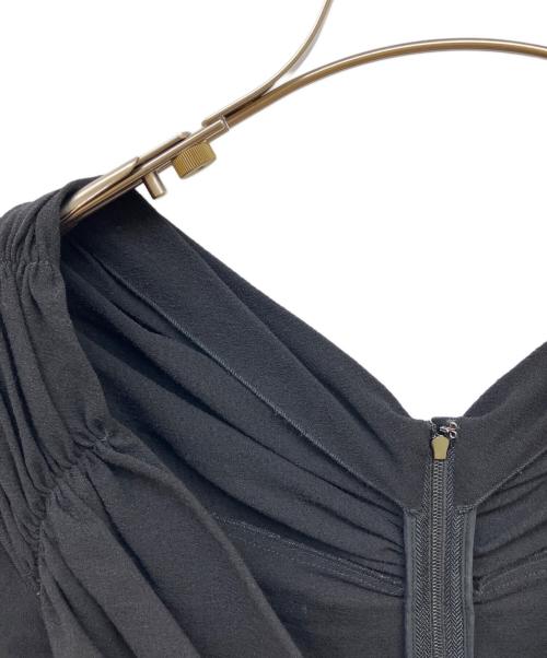 DOLCE & GABBANA（ドルチェ＆ガッバーナ）DOLCE & GABBANA (ドルチェ＆ガッバーナ) ドレープタイトワンピース ブラック サイズ:38の古着・服飾アイテム