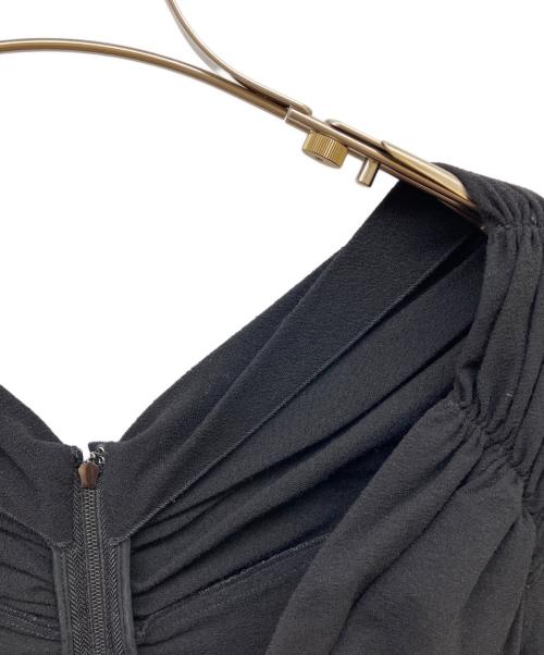 DOLCE & GABBANA（ドルチェ＆ガッバーナ）DOLCE & GABBANA (ドルチェ＆ガッバーナ) ドレープタイトワンピース ブラック サイズ:38の古着・服飾アイテム