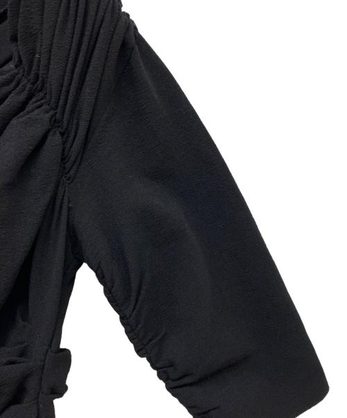 DOLCE & GABBANA（ドルチェ＆ガッバーナ）DOLCE & GABBANA (ドルチェ＆ガッバーナ) ドレープタイトワンピース ブラック サイズ:38の古着・服飾アイテム
