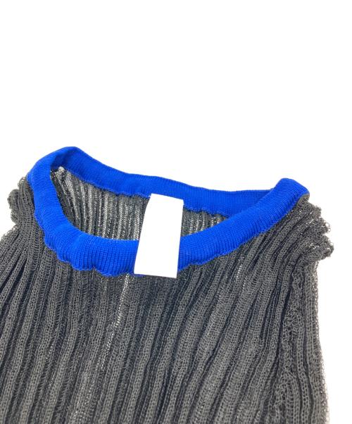 CFCL（シーエフシーエル）CFCL (シーエフシーエル) LUCENT TOP1 ブラック×ブルー サイズ:SIZE 3の古着・服飾アイテム