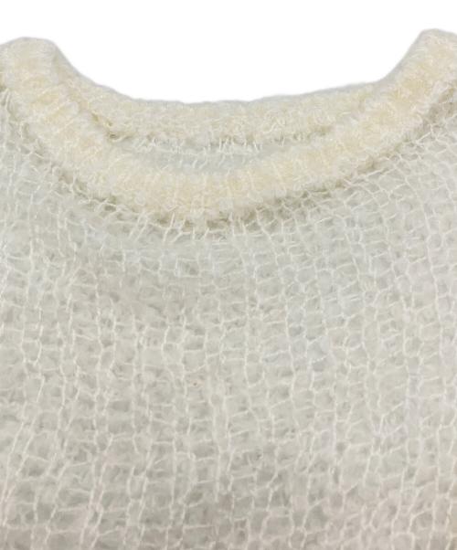 Honey mi Honey（ハニーミーハニー）Honey mi Honey (ハニーミーハニー) poodle crochet knit tops ホワイト サイズ:SIZE Freeの古着・服飾アイテム
