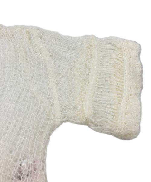 Honey mi Honey（ハニーミーハニー）Honey mi Honey (ハニーミーハニー) poodle crochet knit tops ホワイト サイズ:SIZE Freeの古着・服飾アイテム