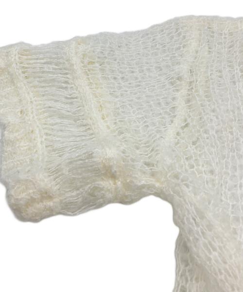 Honey mi Honey（ハニーミーハニー）Honey mi Honey (ハニーミーハニー) poodle crochet knit tops ホワイト サイズ:SIZE Freeの古着・服飾アイテム