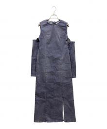 Honey mi Honey（ハニーミーハニー）の古着「denim long one-piece」｜パープル