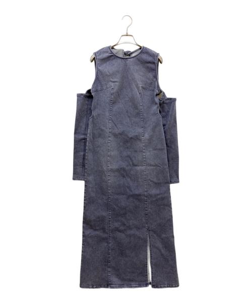 Honey mi Honey（ハニーミーハニー）Honey mi Honey (ハニーミーハニー) denim long one-piece パープル サイズ:SIZE Freeの古着・服飾アイテム