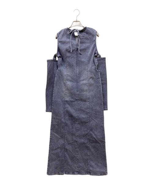Honey mi Honey（ハニーミーハニー）Honey mi Honey (ハニーミーハニー) denim long one-piece パープル サイズ:SIZE Freeの古着・服飾アイテム