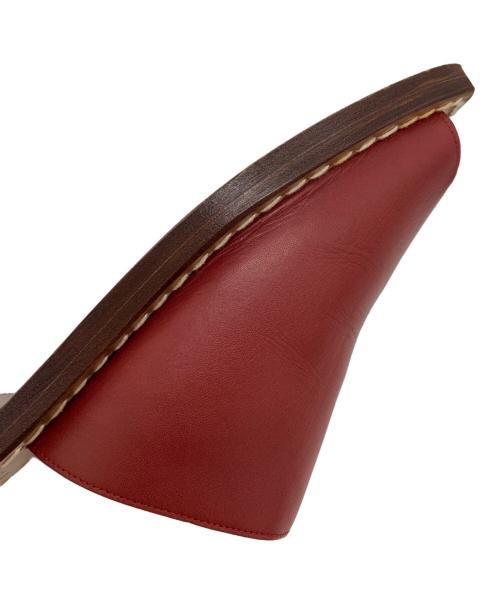 HERMES（エルメス）HERMES (エルメス) オープントゥレザーサンダル ブラウン サイズ:36 1/2の古着・服飾アイテム