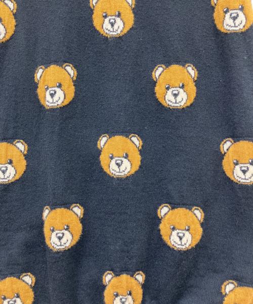MOSCHINO（モスキーノ）MOSCHINO (モスキーノ) テディデザインニットワンピース ブラック サイズ:40の古着・服飾アイテム