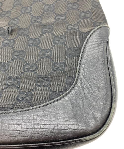 GUCCI（グッチ）GUCCI (グッチ) ジャッキーGGキャンバスワンショルダーバッグ ブラックの古着・服飾アイテム
