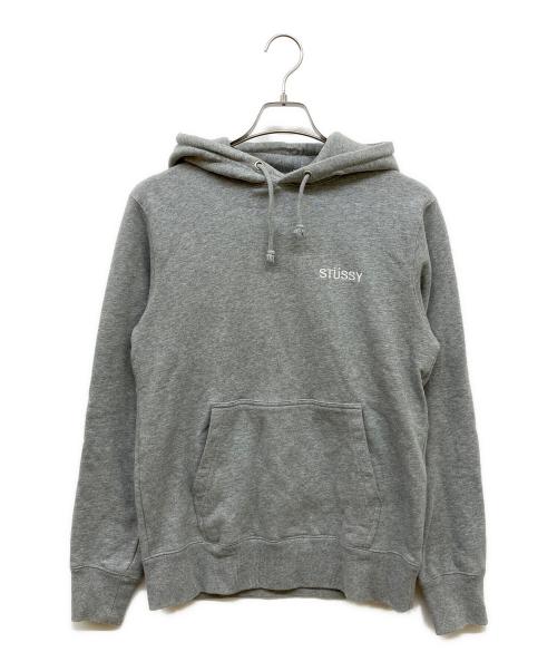 stussy（ステューシー）stussy (ステューシー) プルオーバーパーカー グレー サイズ:Sの古着・服飾アイテム