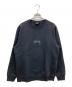 stussy（ステューシー）の古着「刺繍ロゴスウェット」｜ブラック