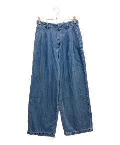 中古・古着通販】conte (コンテ) タックデニムワイドパンツ 26SS