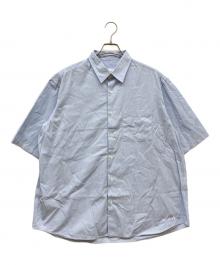 SOPHNET.（ソフネット）の古着「SUVIN GIZA RELAX-FIT S/S SHIRT」｜ブルー×ホワイト