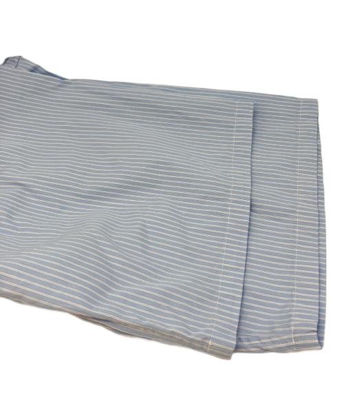 SOPHNET.（ソフネット）SOPHNET. (ソフネット) SUVIN GIZA RELAX-FIT S/S SHIRT ブルー×ホワイト サイズ:SIZE 3の古着・服飾アイテム
