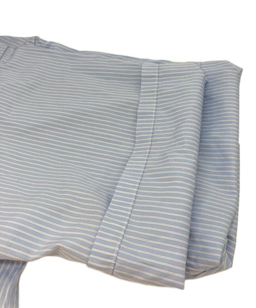SOPHNET.（ソフネット）SOPHNET. (ソフネット) SUVIN GIZA RELAX-FIT S/S SHIRT ブルー×ホワイト サイズ:SIZE 3の古着・服飾アイテム