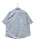 SOPHNET. (ソフネット) SUVIN GIZA RELAX-FIT S/S SHIRT ブルー×ホワイト サイズ:SIZE 3：15000円