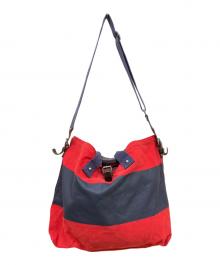 RALPH LAUREN RUGBY（ラルフローレンラグビー）の古着「2wayキャンバストートバッグ」｜ブルー×レッド