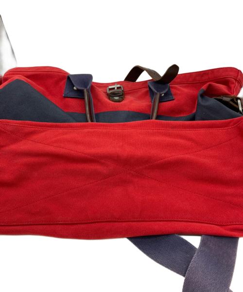 RALPH LAUREN RUGBY（ラルフローレンラグビー）RALPH LAUREN RUGBY (ラルフローレンラグビー) 2wayキャンバストートバッグ ブルー×レッドの古着・服飾アイテム