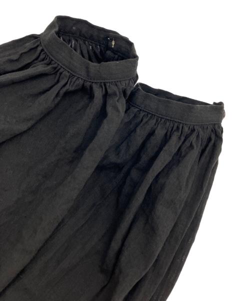 JOURNAL STANDARD（ジャーナルスタンダード）JOURNAL STANDARD (ジャーナルスタンダード) ボイルストライプフリルブラウス ブラック サイズ:-の古着・服飾アイテム