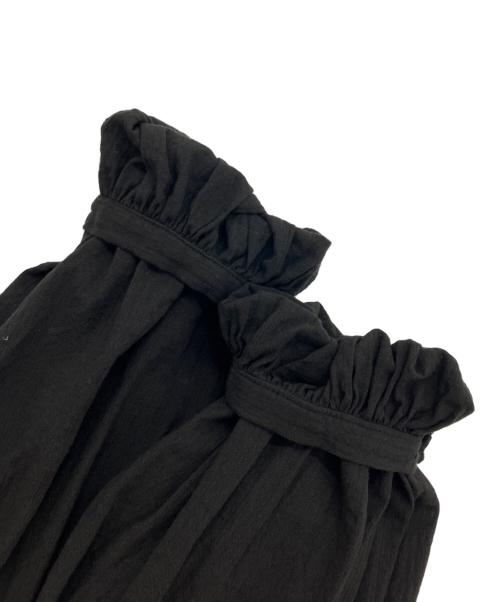 JOURNAL STANDARD（ジャーナルスタンダード）JOURNAL STANDARD (ジャーナルスタンダード) ボイルストライプフリルブラウス ブラック サイズ:-の古着・服飾アイテム