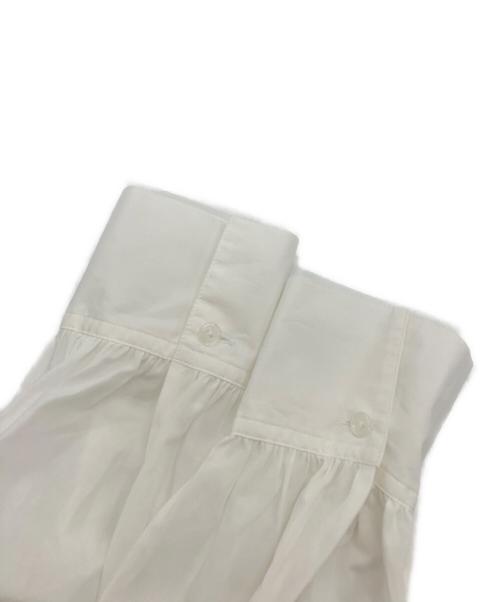 Spick and Span（スピック＆スパン）Spick and Span (スピック＆スパン) フリルVネックブラウス ホワイト サイズ:freeの古着・服飾アイテム