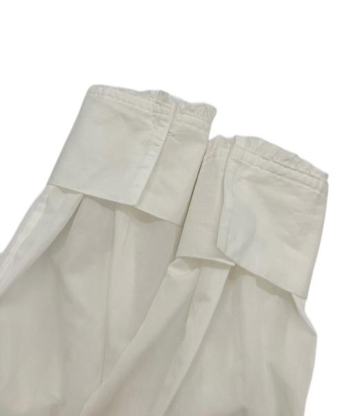 Spick and Span（スピック＆スパン）Spick and Span (スピック＆スパン) フリルVネックブラウス ホワイト サイズ:freeの古着・服飾アイテム