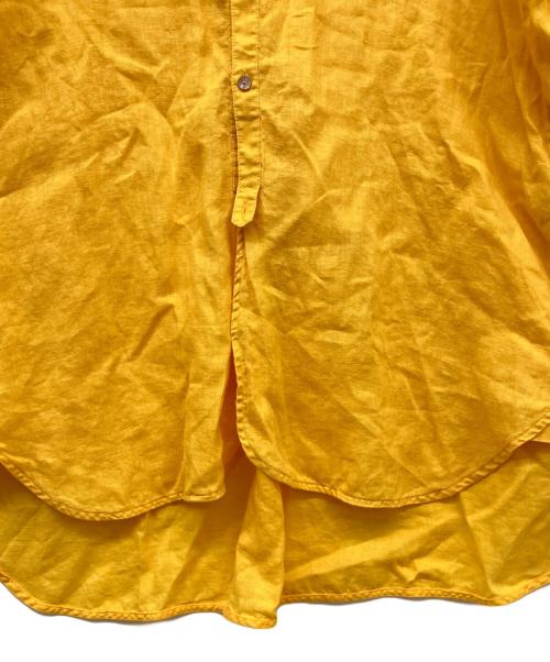 nagonstans（ナゴンスタンス）nagonstans (ナゴンスタンス) リネンスタンドカラーシャツ イエロー サイズ:38の古着・服飾アイテム