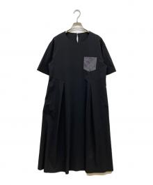 CB CRESTBRIDGE（シービークレストブリッジ）の古着「ナイロンストレッチワンピース」｜ブラック