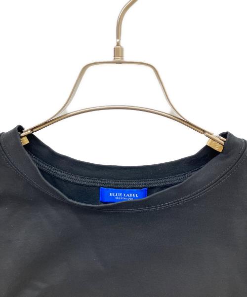 BLUE LABEL CRESTBRIDGE（ブルーレーベルクレストブリッジ）BLUE LABEL CRESTBRIDGE (ブルーレーベルクレストブリッジ) カットワーク刺繍Tシャツ ブラック サイズ:38の古着・服飾アイテム