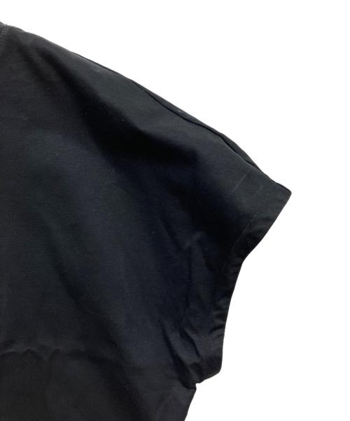 BLUE LABEL CRESTBRIDGE（ブルーレーベルクレストブリッジ）BLUE LABEL CRESTBRIDGE (ブルーレーベルクレストブリッジ) カットワーク刺繍Tシャツ ブラック サイズ:38の古着・服飾アイテム