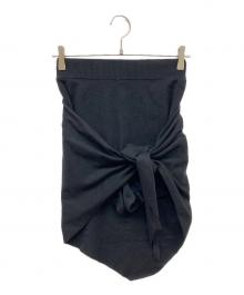 LEINWANDE（ラインヴァンド）の古着「Scarf Knit Shorts」｜ブラック