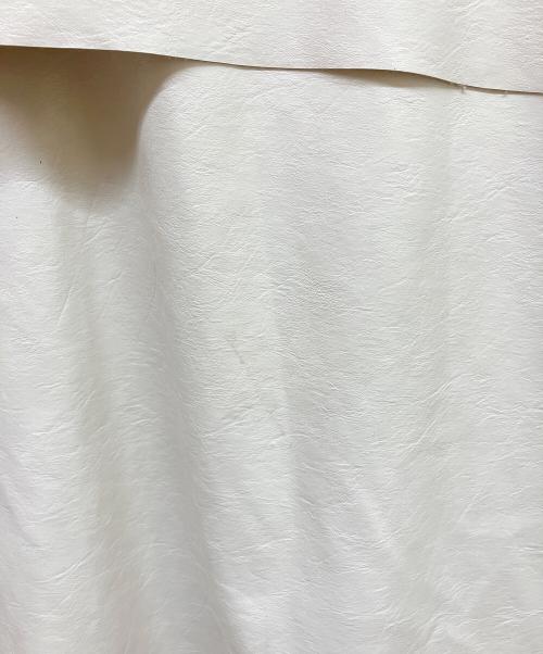 CITYSHOP（シティショップ）CITYSHOP (シティショップ) BONDING LEATHER JACKET ホワイト サイズ:Fの古着・服飾アイテム