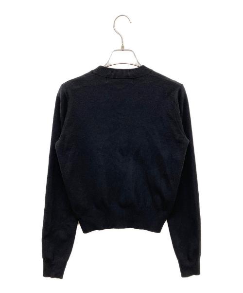 LEINWANDE（ラインヴァンド）LEINWANDE (ラインヴァンド) Ribbon Tie Cardigan ブラック サイズ:Freeの古着・服飾アイテム