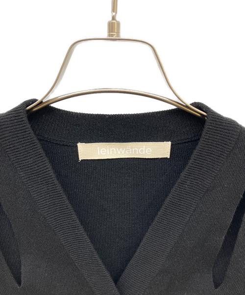 LEINWANDE（ラインヴァンド）LEINWANDE (ラインヴァンド) Ribbon Tie Cardigan ブラック サイズ:Freeの古着・服飾アイテム