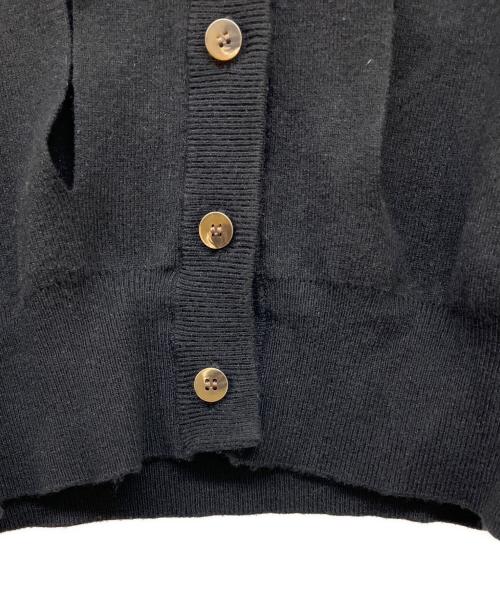 LEINWANDE（ラインヴァンド）LEINWANDE (ラインヴァンド) Ribbon Tie Cardigan ブラック サイズ:Freeの古着・服飾アイテム