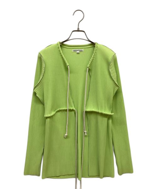 kotohayokozawa（コトハヨコザワ）kotohayokozawa (コトハヨコザワ) CRISP ROPE CARDIGAN ライトグリーン サイズ:freeの古着・服飾アイテム