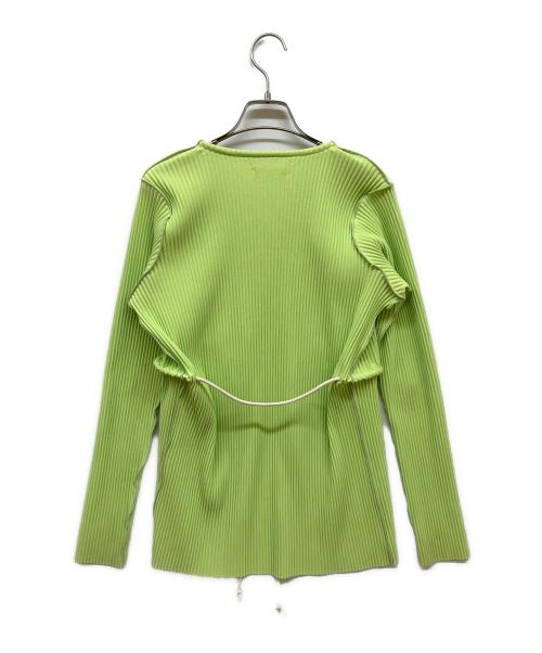 kotohayokozawa（コトハヨコザワ）kotohayokozawa (コトハヨコザワ) CRISP ROPE CARDIGAN ライトグリーン サイズ:freeの古着・服飾アイテム
