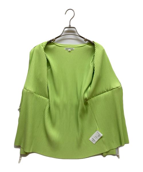 kotohayokozawa（コトハヨコザワ）kotohayokozawa (コトハヨコザワ) CRISP ROPE CARDIGAN ライトグリーン サイズ:freeの古着・服飾アイテム