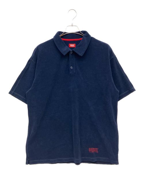 DIESEL（ディーゼル）DIESEL (ディーゼル) JOSHUA-D-CORE ポロシャツ ネイビー サイズ:Lの古着・服飾アイテム