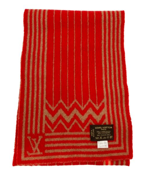 LOUIS VUITTON（ルイ ヴィトン）LOUIS VUITTON (ルイ ヴィトン) マフラー レッド サイズ:不明の古着・服飾アイテム