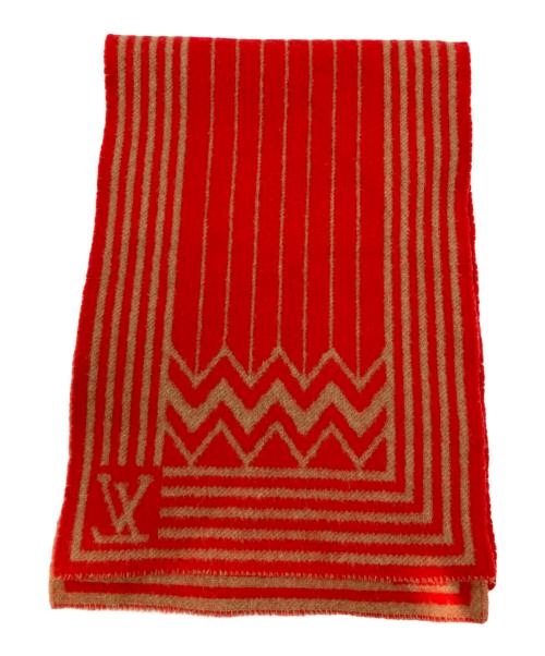 LOUIS VUITTON（ルイ ヴィトン）LOUIS VUITTON (ルイ ヴィトン) マフラー レッド サイズ:不明の古着・服飾アイテム