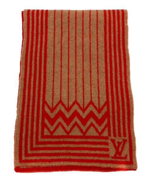 LOUIS VUITTON（ルイ ヴィトン）LOUIS VUITTON (ルイ ヴィトン) マフラー レッド サイズ:不明の古着・服飾アイテム