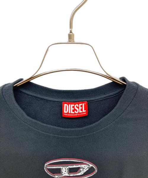DIESEL（ディーゼル）DIESEL (ディーゼル) ロゴスウェット ブラック サイズ:16Yの古着・服飾アイテム