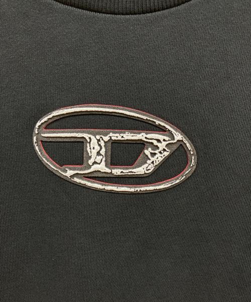 DIESEL（ディーゼル）DIESEL (ディーゼル) ロゴスウェット ブラック サイズ:16Yの古着・服飾アイテム