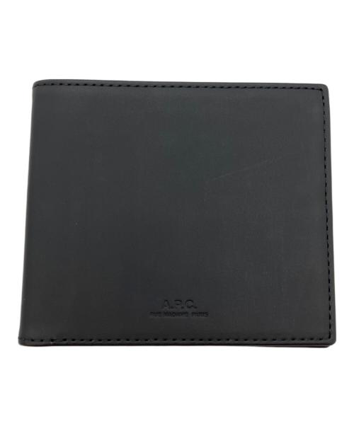 A.P.C.（アーペーセー）A.P.C. (アーペーセー) 2つ折り財布 ブラックの古着・服飾アイテム