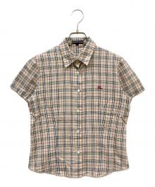 BURBERRY LONDON（バーバリーロンドン）の古着「チェックシャツ」｜ベージュ