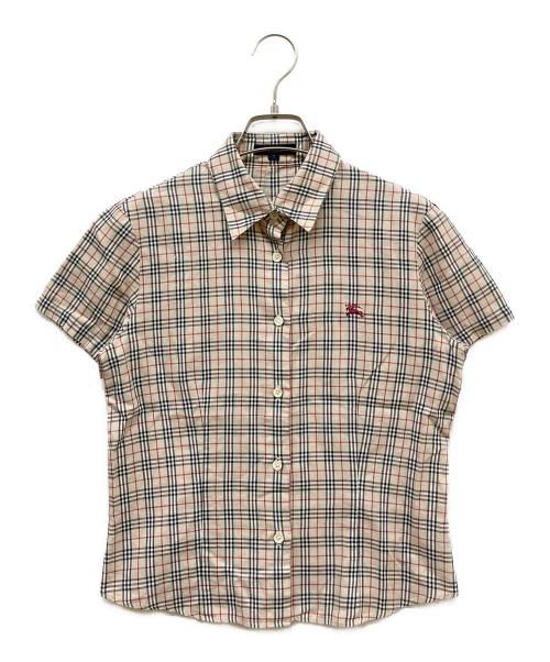 BURBERRY LONDON（バーバリーロンドン）BURBERRY LONDON (バーバリーロンドン) チェックシャツ ベージュ サイズ:7の古着・服飾アイテム