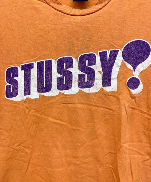 stussy（ステューシー）stussy (ステューシー) 90sロゴプリントTシャツ オレンジ サイズ:MEDIUMの古着・服飾アイテム
